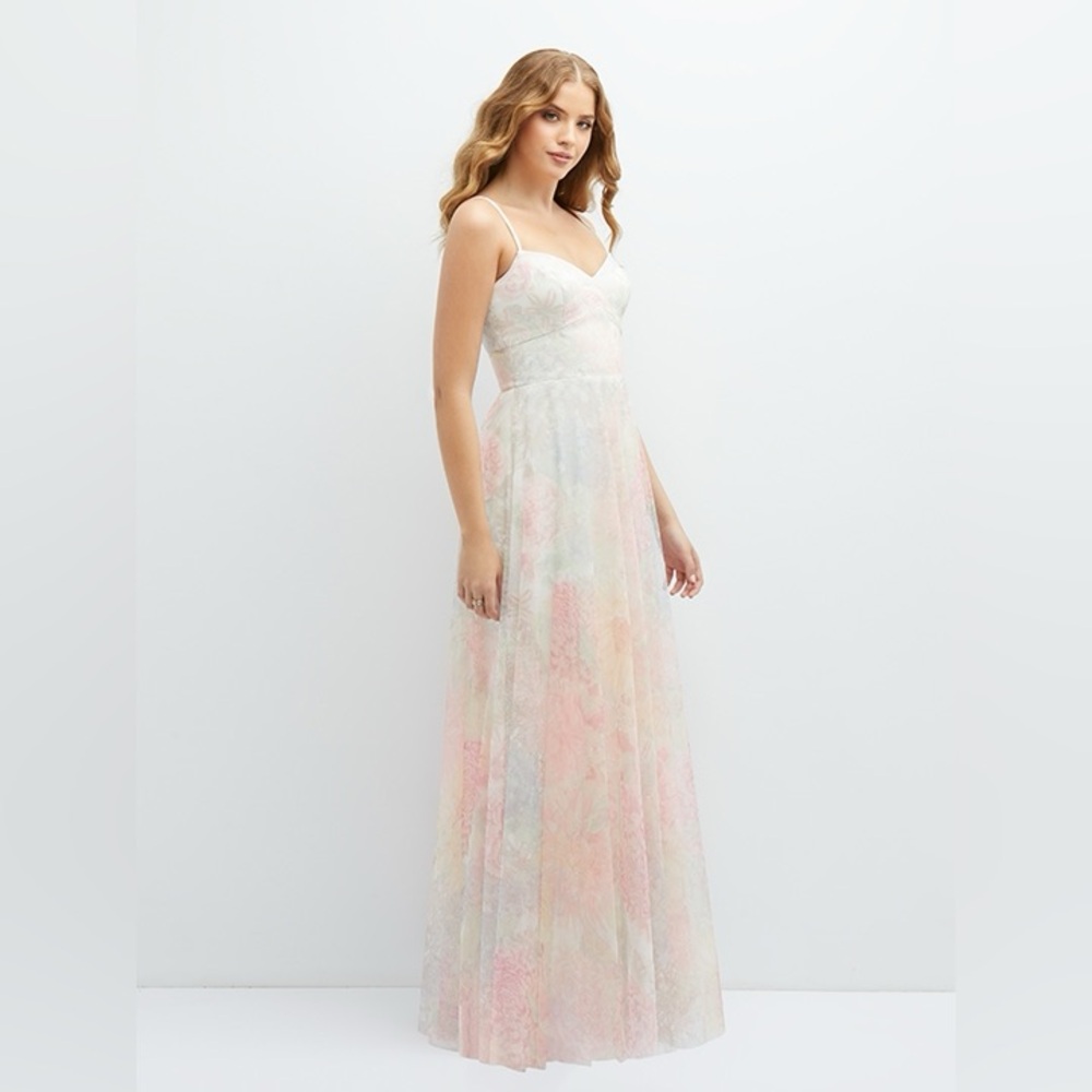 After Six Sweetheart Neckline Maxi Tulle Bridesmaid/Wedding Dress Women's 10 NWT - Picture 3 of 14